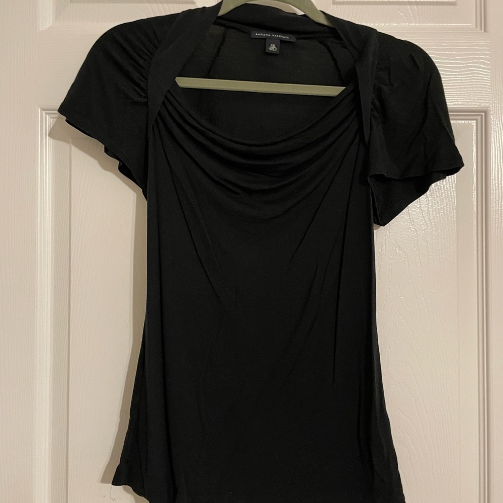 Banana Republic drape neck top